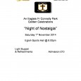A night of Nostalgia will be held on Saturday 1 November where we will reflect on 50 great years of Fr Connolly Park. More details to follow in coming weeks.