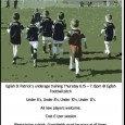 Underage Training every Thursday evening – Mini Magpies. All youth must be registered with club, £10 reg fee. Free gumshield with registration.  