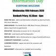 The Cormac Trust will be holding an Information Day on Wednesday 19th February in Benburb Priory, 10.30am – 4pm. We would be delighted if you would let your facebook followers...