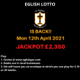 We plan to resume our weekly Lotto in April 2021. We are however putting in place measures to reduce the amount of physical contact. The following options will be available...